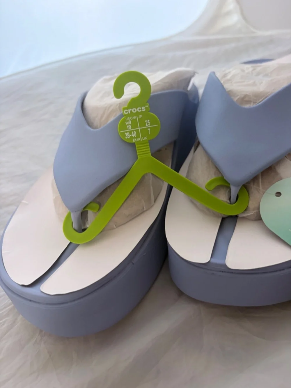 Croc's End of Summer Women's Getaway Platform Flip Blue Haze  Size 9 NWT